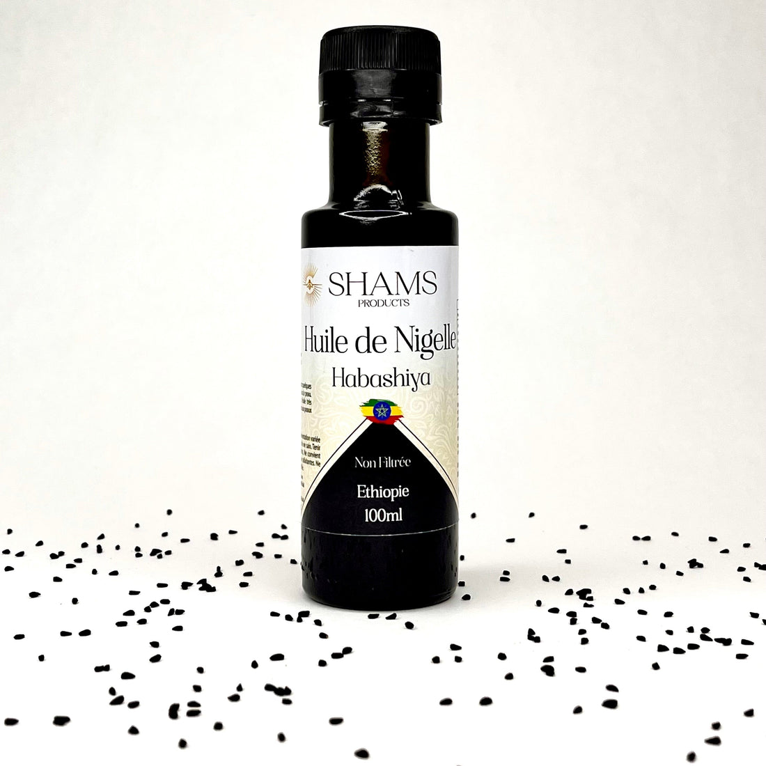Huile de nigelle BIO pure, non filtrée Shams Products