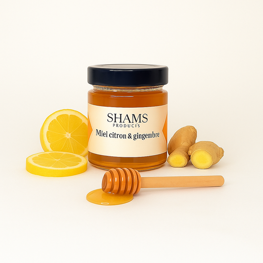 Miel Gingembre Citron BIO – Tonus, Vitalité & Énergie Naturelle